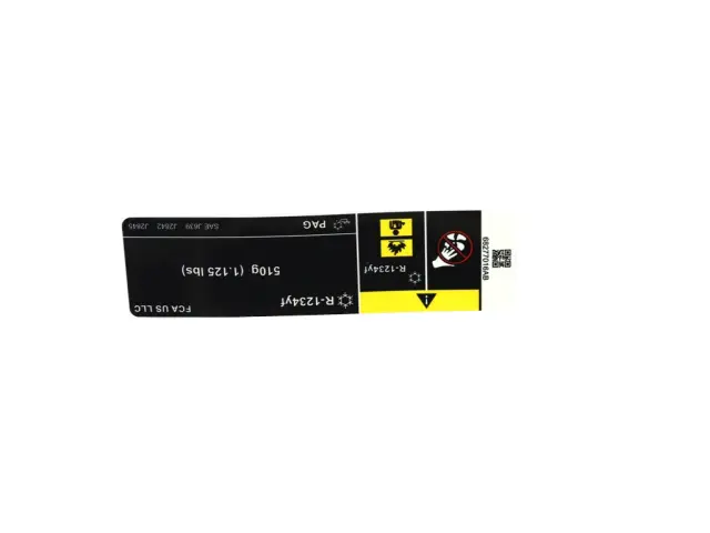 68277016AC - Labels: Air Conditioning System Label for Mopar Image