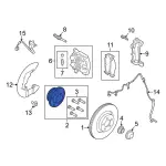 HUB653 - : Hub Assembly Wheel for Ford: Mustang Image