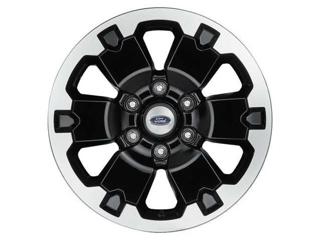 M2DZ1K007A - Wheels: Wheels - 18 Inch Black Machine Faced Set Of 5 for Ford Image