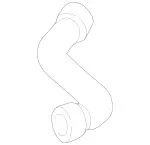 2105014382 - : Upper Hose for Mercedes-Benz Image
