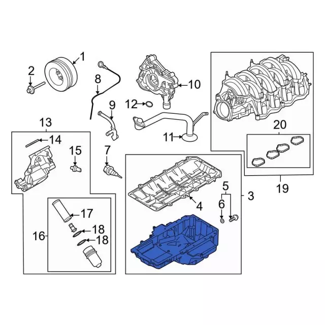 Oil Pan - Ford (KR3Z-6675-C)