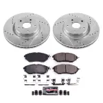 K4603 - : Z23 Daily Driver Carbon-Fiber Ceramic Brake Pad and Drilled &amp; Slotted Rotor Kit for PowerStop Image