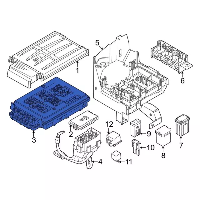 SC3Z14A068A - Electrical: Fuse And Relay Center for Ford: F-250 Super Duty, F-350 Super Duty, F-450 Super Duty Image