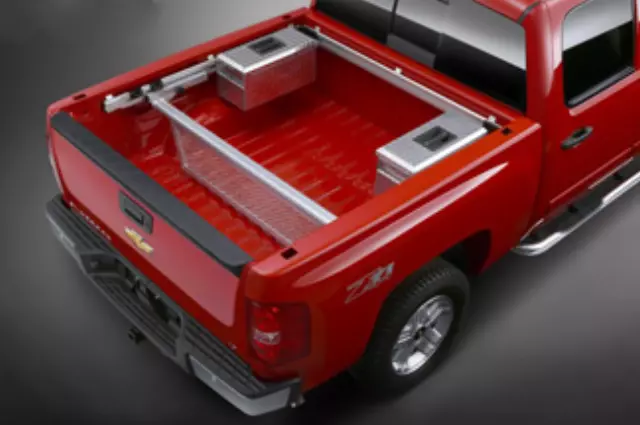 19211203 - Exterior: Tool Box - Side Storage for Chevrolet: Silverado 1500, Silverado 1500 Classic, Silverado 1500 HD Classic, Silverado 2500 HD, Silverado 2500 HD Classic, Silverado 3500 Classic, Silverado 3500 HD Image