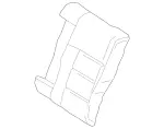 21292025338N54 - Body: Seat Back Cover for Mercedes-Benz Image