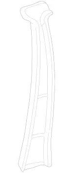 21069036401A21 - Body: Pillar Trim for Mercedes-Benz Image