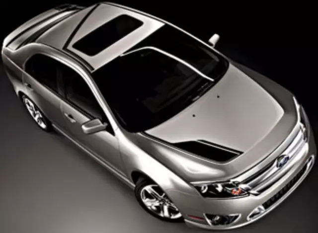 AE5Z5420000AA - Exterior: Racing Stripes W/O Spoiler - Black for Ford: Fusion Image