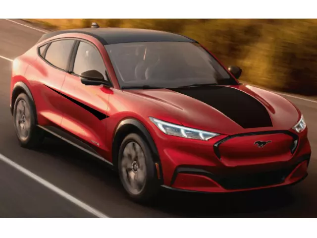 VMK9Z6320000A - : Graphics - Sport Stripes, Matte Black for Ford: Mustang Mach-E Image