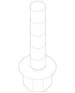 7876 - Substructure: Hexalobular Screw for Mercedes-Benz: AMG GT 43, AMG GT 53, AMG GT 63, AMG GT 63 S, AMG GT 63 S E Performance, C350e, C400, C43 AMG, C450 AMG, C63 AMG, C63 AMG S, CLS450, CLS53 AMG, E300, E350, E400, E43 AMG, E450, E53 AMG, E63 AMG S, GLC300, GLC43 AMG, GLC63 AMG, GLC63 AMG S Image