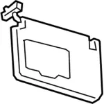 JL7Z7804105HB - : Sun-Visor for Lincoln: Navigator Image