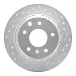63120007R - : DFC Brake Rotor - Drilled and Slotted - Silver for DYNAMIC FRICTION Image