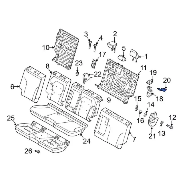 LJ9Z5862441A - Body: Striker for Ford: Mustang Mach-E Image