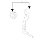 4635004931 - Cooling System: Trans Cooler Mount Bracket for Mercedes-Benz Image