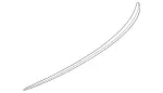 2067900600 - : Rear Spoiler Attachment for Mercedes-Benz: C300, C43 AMG, C63 AMG S E Performance Image