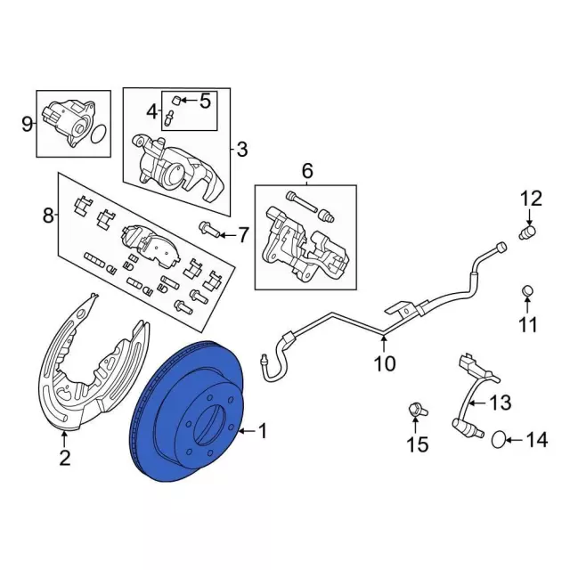 MB3Z2C026A - : Disc Brake Rotor for Ford: Bronco Image