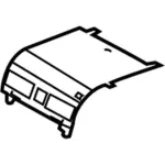 7L7Z78042A82AA - Body: Storage Box Door for Lincoln: Navigator Image