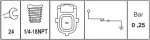 9600081 - : HELLA Engine Oil Pressure Switch 009600081 for Hella Image