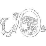 KB3Z3600EA - : 2019-2023 Ford Ranger - Steering Wheel for Ford: Ranger Image
