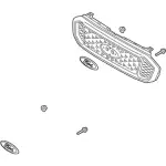 KB3Z8200F - Body: Grille for Ford: Ranger Image