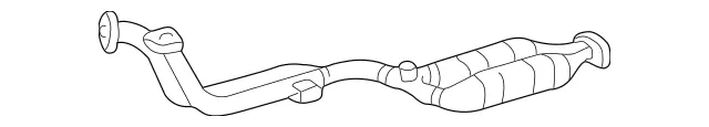 2024909919 - Exhaust: Converter &amp; Pipe for Mercedes-Benz Image