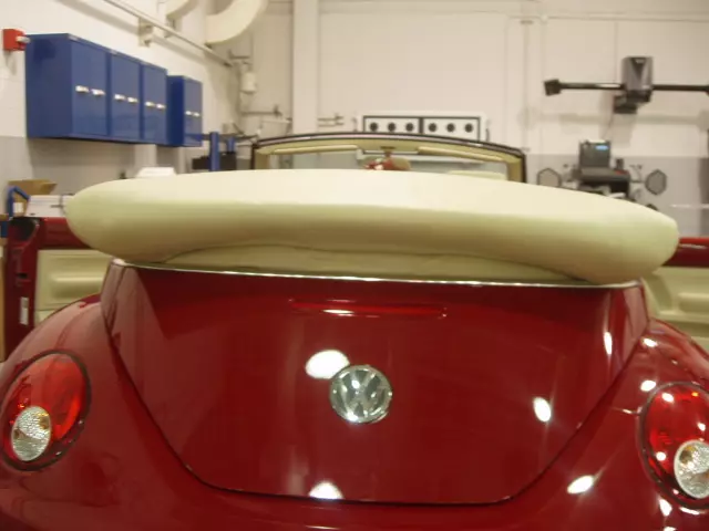 1Y0871041D5QT - Body: Convertible Stowage Cover NB - Gray for Volkswagen: Beetle Image