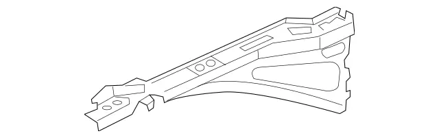 2196202134 - Cowl, Front Panel: Longitudinal Member for Mercedes-Benz: CLS500, CLS55 AMG, CLS550, CLS63 AMG Image image