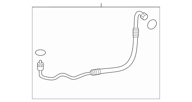 2138300801 - Heating and Ventilation: Refrigerant Line for Mercedes-Benz: CLS450, CLS53 AMG, E300, E350, E400, E43 AMG, E450, E53 AMG, GLC300, GLC43 AMG Image image