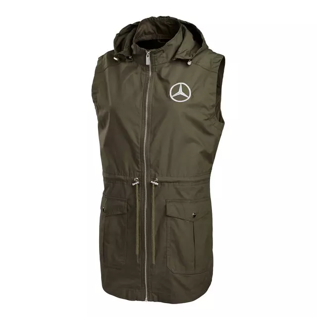 144516481 - : Mer Ladies Bristol Utility Vest Green Ws for Mercedes-Benz Image