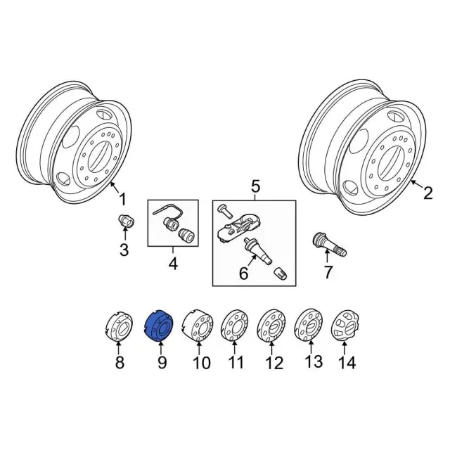Wheel Cap - Ford (HC3Z-1130-EA)