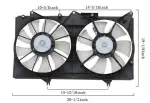 6034127 - : Agility Dual Radiator and Condenser Fan Assembly for Agility Image