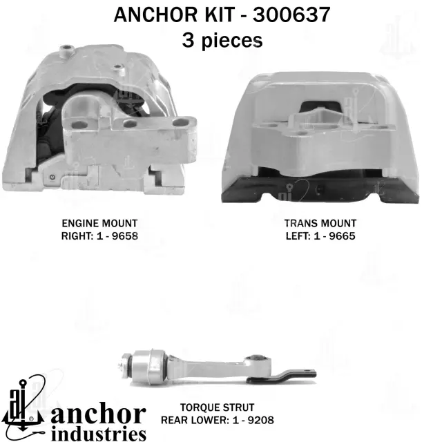 300637 - Engines &amp; Components: Anchor Engine Mount Kit for Anchor Image