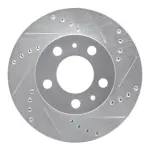 63127005R - : DFC Brake Rotor - Drilled and Slotted - Silver for DYNAMIC FRICTION Image