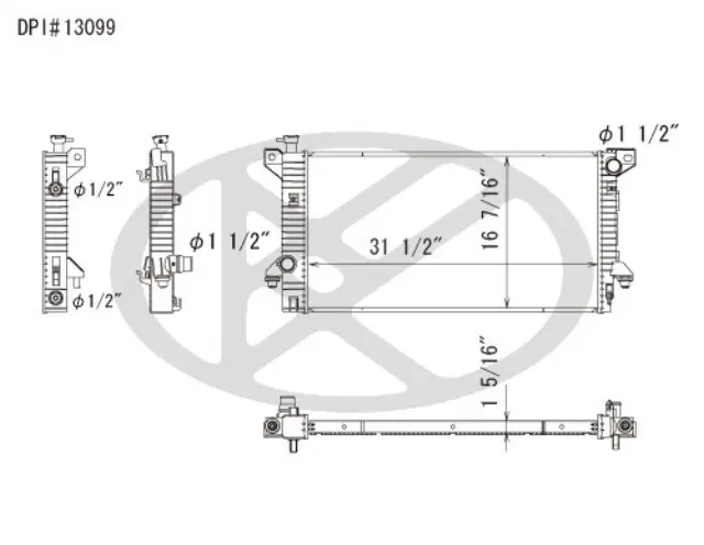 A13099 - : Koyorad Radiator for Koyo Image