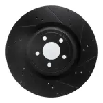 63354079R - : DFC Brake Rotor - Drilled and Slotted - Black for DYNAMIC FRICTION Image