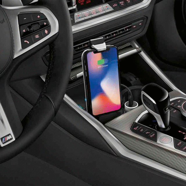 84102461531 - Audio/Video: Wireless Charging Station for BMW: 230i, 330e, 330i, 430i, 540i, 640i xDrive Gran Coupe, 650i Gran Coupe, 650i xDrive Gran Coupe, 740i, 840i, M240i, M3, M340i, M4, M5, M550i xDrive, M760i xDrive, M8, X1, X2, X3, X4, X5, X6, X7, Z4 Image