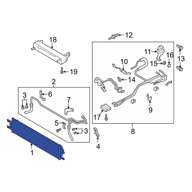 L1MZ7A095B - : Trans Cooler for Ford: Explorer, Police Interceptor Utility Image