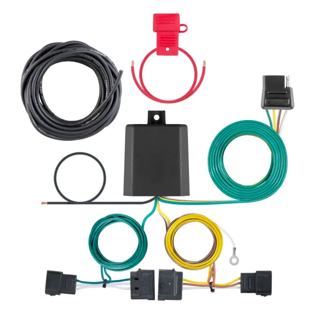 56329 - Electronics: Custom Wiring, 4-Way Flat, Select Edge, Escape, Freestar, MKX, Tribute for CURT Image