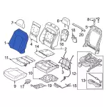 NL3Z1664416AG - Body: Seat Back Cover for Ford: F-150 Image