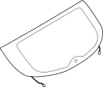 K03005UB0A - Body: Lift Gate Glass for INFINITI: EX35, EX37, QX50 Image