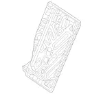 2139200232 - Rear Seat Bench: Backrest Frame for Mercedes-Benz Image