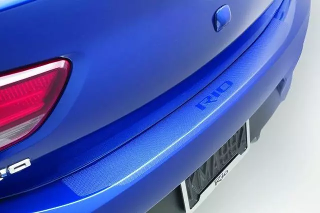 H9F28AU000 - Body: Rear Bumper Protector - Clear Applique for Kia: Rio Image