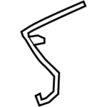 7T4Z17408A - Body: Washer Hose for Ford: Edge | Lincoln: MKX Image