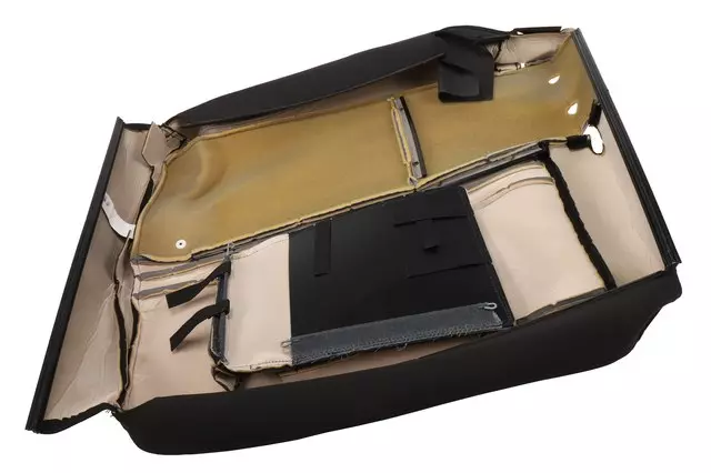 42390333 - : Medium Titanium Rear Driver Side Seat Back Cushion Cover for GM Image