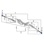 R1MZ3A130B - Steering: Outer Tie Rod for Ford: Explorer, Police Interceptor Utility Image
