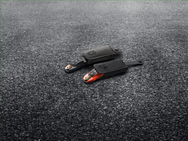 2014-2015 Porsche 911 - Key Pouch In Alcantara - Platinum Gray - Porsche (000-044-001-11-8E9)