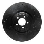 63320026R - : DFC Brake Rotor - Drilled and Slotted - Black for DYNAMIC FRICTION Image