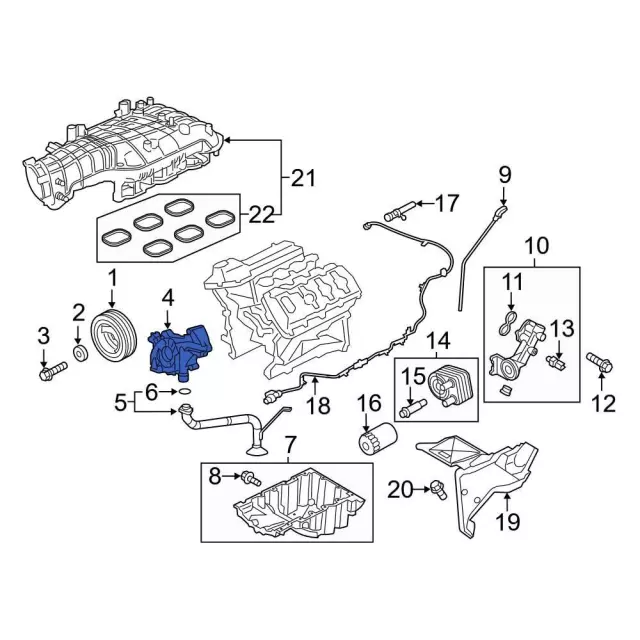 Oil Pump - Ford (HL3Z-6600-B)
