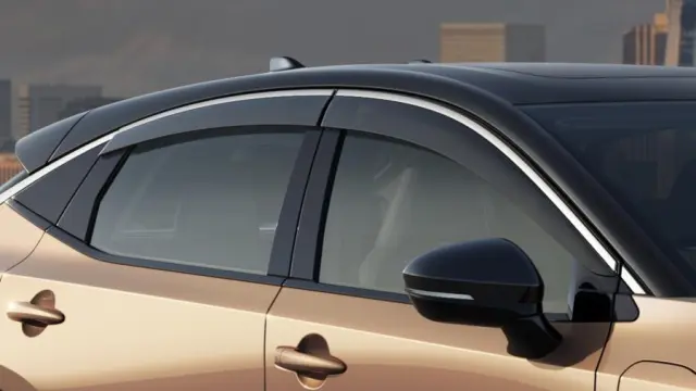 H08005MR0A - Exterior: Side Window Deflectors - Matte Chrome Molding for Nissan: ARIYA Image
