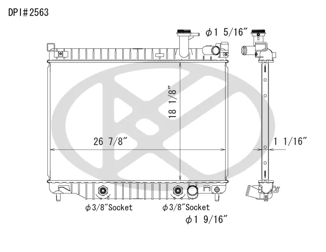 A2563 - : Koyorad Radiator for Koyo Image