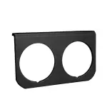 2237 - : GAUGE MOUNTING PANEL, DUAL, 2 1/16", BLACK, ALUMINUM for AutoMeter Image